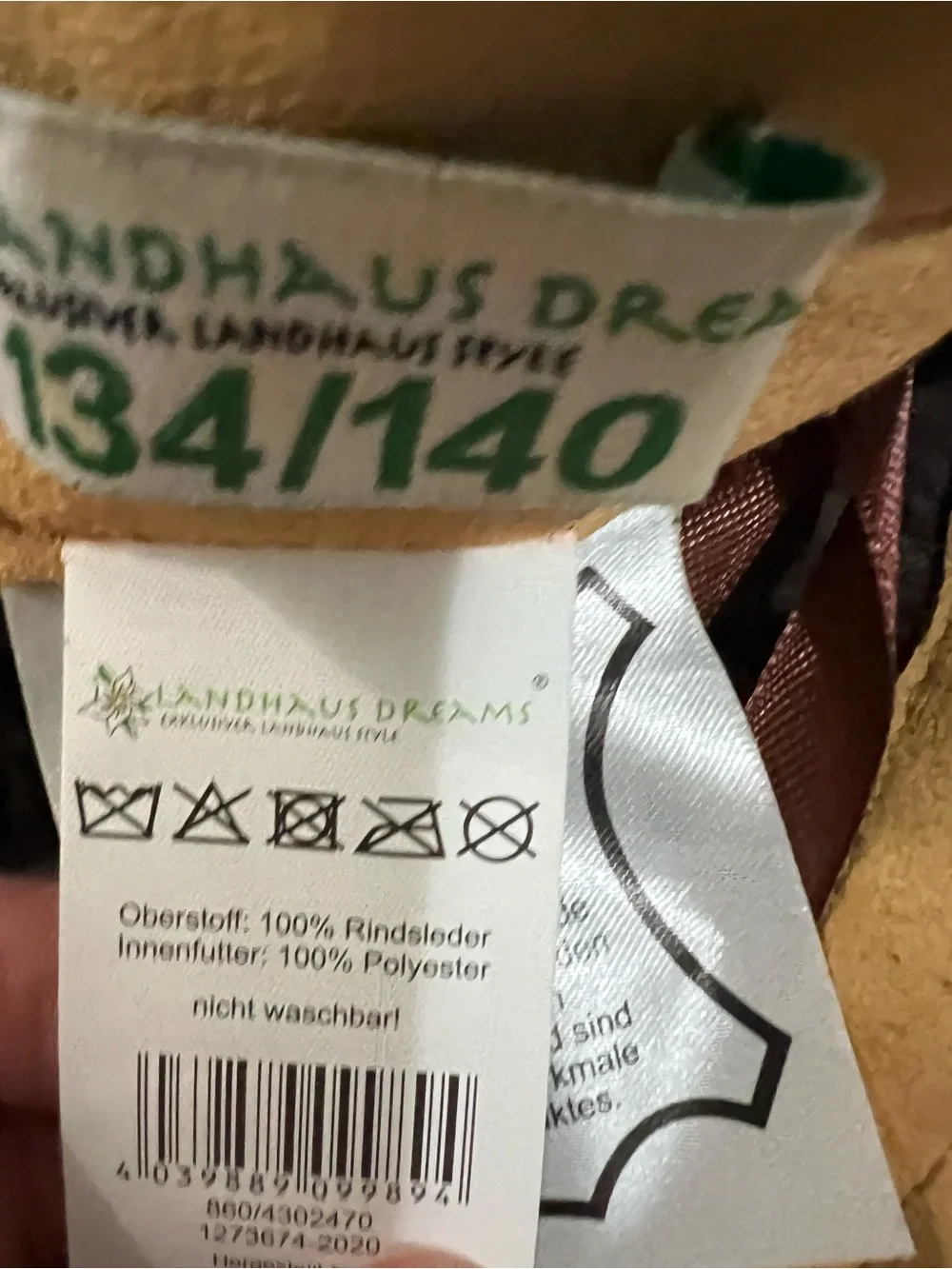 Traditional German/Austrian Lederhosen